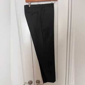Zara Black Pinstripe Suit Trousers